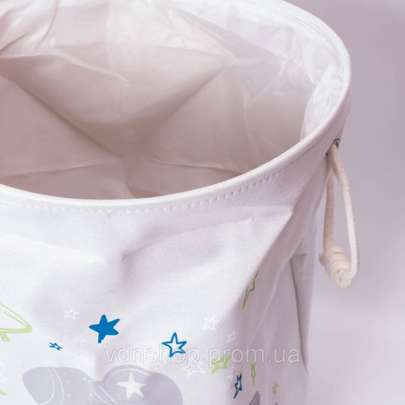 Корзина для игрушек тканевая 40×40×47 см Белый HP-41-15W | Зображення 3