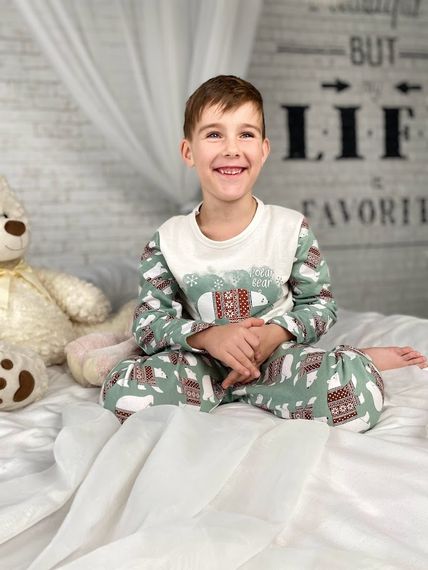 Піжама дитяча "Family look" Носи своє 110 Зелений (p-7569-97073) | Зображення 6