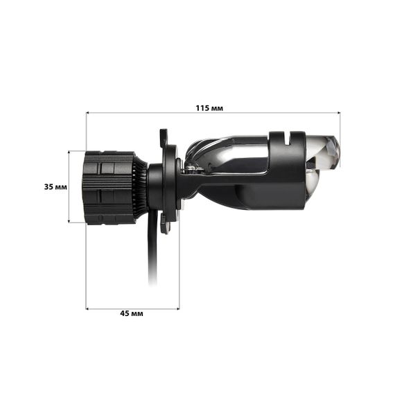Комплект світлодіодних лінз HeadLight A80 H4 BI-LED 12-24V | Зображення 1