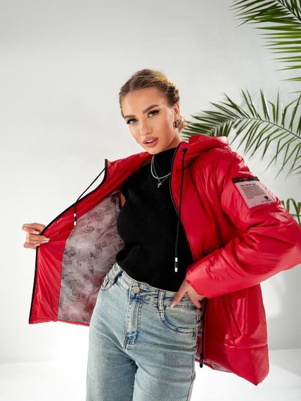 Утеплена куртка, арт.417/1, червоний | Зображення 6