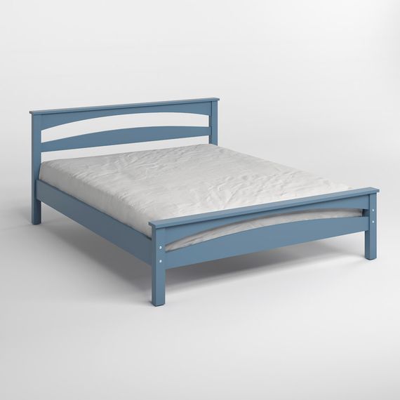 Полуторне дерев&#039;яне ліжко Mebigrand Чикаго Сіті Сіро-синій (S7010R90B) 120х190 см (MBG-9916) | Зображення 1