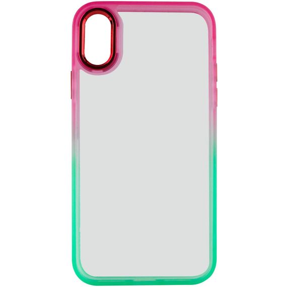 Чохол TPU+PC Fresh sip series для Apple iPhone XS Max (6.5") TPU+PC, Салатовый / Розовый | Зображення 1