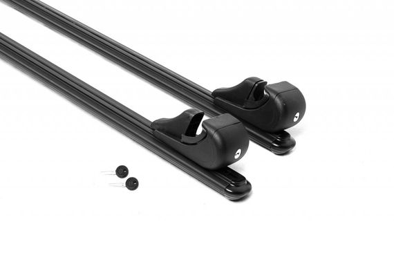 Перемычки на обычные рейлинги под ключ Bold Bar Lite V1 (2 шт) Черные для Ford Transit 2000-2014 гг | Зображення 8
