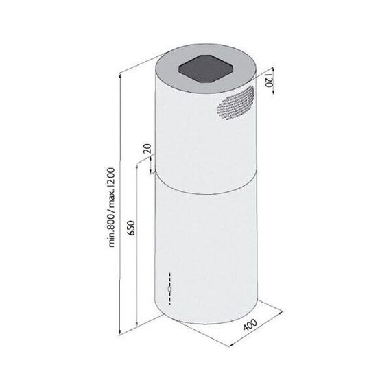 Витяжка Fabiano Cylindra Isola 8108.504.0677 | Зображення 1