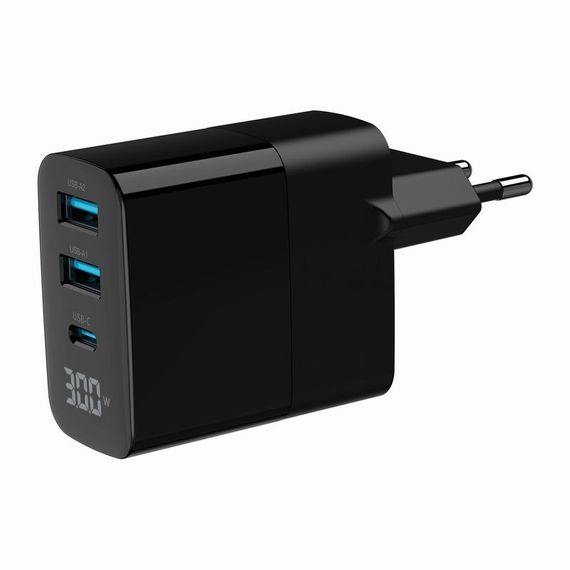 Мережевий зарядний пристрій Gembird TA-UC-PDQC30LCD-BK-02 | Зображення 4