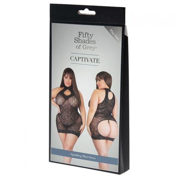 Сексуальна міні-сукня Fifty Shades of Grey Plus Size мереживна, L/XXL (EU: 46-52) Sex Aura | Зображення 2