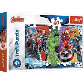 Пазл "Непероможні месники. MARVEL" 60 елементів 17357 Trefl, в коробці (5900511173574)