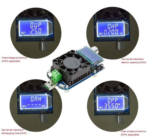 KZ35 электронная нагрузка USB 35 Вт - 5А | Зображення 2