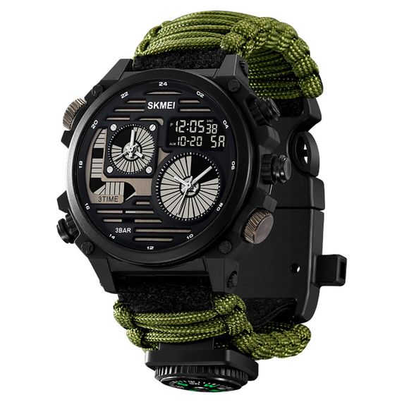 Електронний годинник Skmei 2202NAG Army Green | Зображення 2