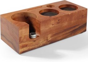 Станция темпинга кофе эспрессо 51 мм 54 мм, деревянная для трамбовки портафильтра для аксессуаров бариста