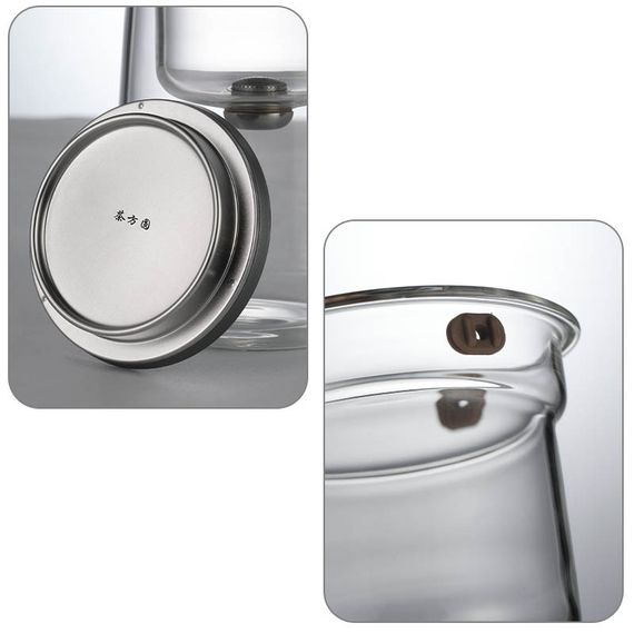 Чайник для заваривания TeaPot D-11 Fangyuan 800ml Gray handle | Зображення 3