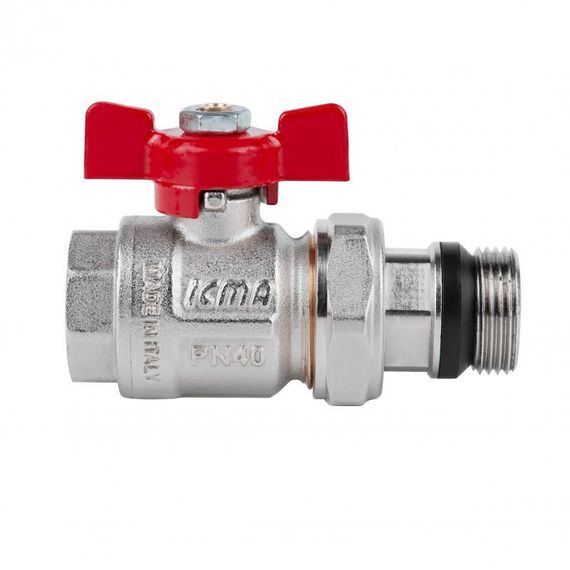 Кран кульовий "Американка" Icma 3/4" з антипротічкою прямий No348 | Зображення 2