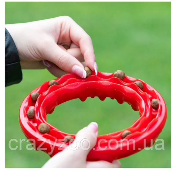 Игрушка для собак Ferplast Ring Smile Medium красный Ø 16x3.2 см 86792012 | Зображення 2