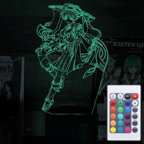 Акриловий світильник-нічник з пультом 16 кольорів Скарамуча tty-n002310