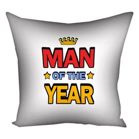 Подушка габардинова з принтом Man of the year 40x40 (4P_MAN007)