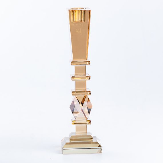 Свічник 25 (см) скляний високий HP36555M | Зображення 3