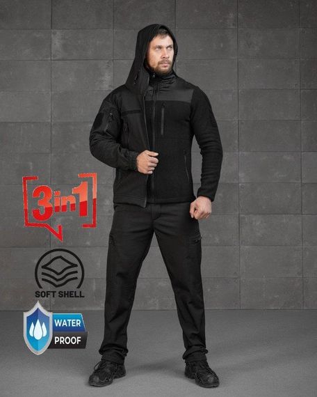 Тактичний костюм softshell 3в1 police ВТ7928