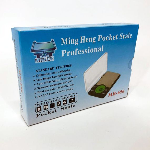 Ваги ювелірні Ming Heng Pocket Scale Professional MH-696 на 600 г, точні JX-103 електронні ваги | Зображення 3