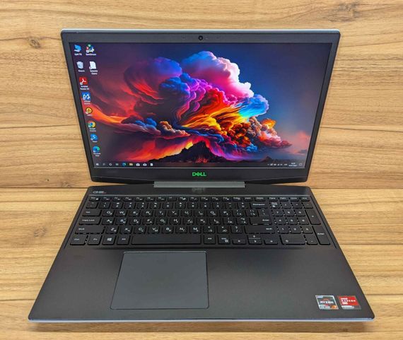 Ігровий ноутбук Dell G5 5505 / 15.6" (1920x1080) IPS / AMD Ryzen 7 4800H (8 (16) ядер по 2.9 - 4.2 GHz) / 16 GB DDR4 / 512 GB SSD / AMD Radeon RX 5600M, 6 GB GDDR6, 192-bit / USB Type-C / Windows 10 б/в + Подарунок Миша / USB | Зображення 1