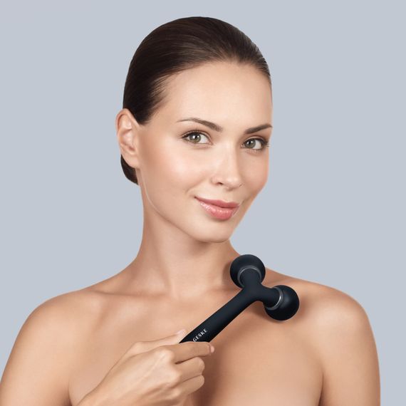 Електронний ультразвуковий ролик для обличчя та тіла GESKE Sonic Facial&Body Roller 4в1 black | Зображення 3