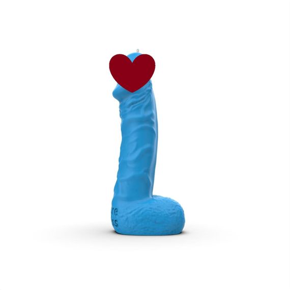 Свеча в виде члена Pure Bliss BIG Blue 18 см sexstyle