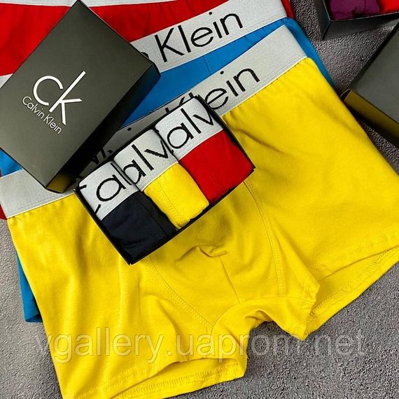 Подарунковий набір чоловічої білизни Calvin 2-5 шт. у коробці, ціна вказана поштучно! L | Зображення 2