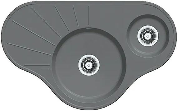 Кухонна мийка Fabiano Arc 94x58x15 Titanium 8221.201.0613