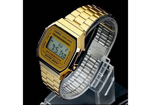 Сталеві наручний годинник унісекс Casio оригінал Японія Collection A168WG-9EF зі сталевим браслетом | Зображення 1