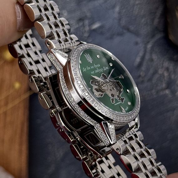 Годинник наручний Awarder 049 Silver-Green | Зображення 5