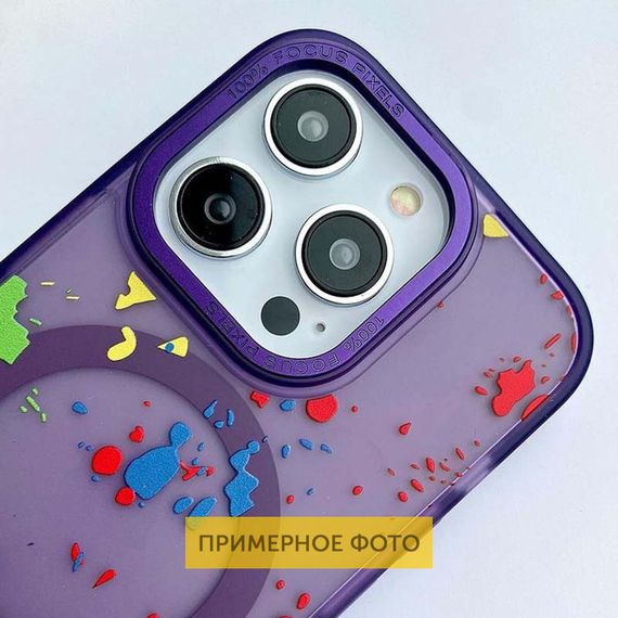 Чехол TPU+PC Flush with MagSafe для Samsung Galaxy S24 / S25 Dark purple | Зображення 1