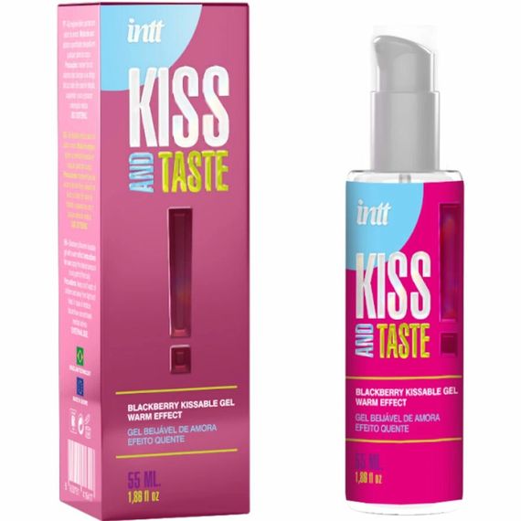Масажний гель, що зігріває Intt KISS AND TASTE! їстівний, з ароматом ожини, 50 мл sexstyle