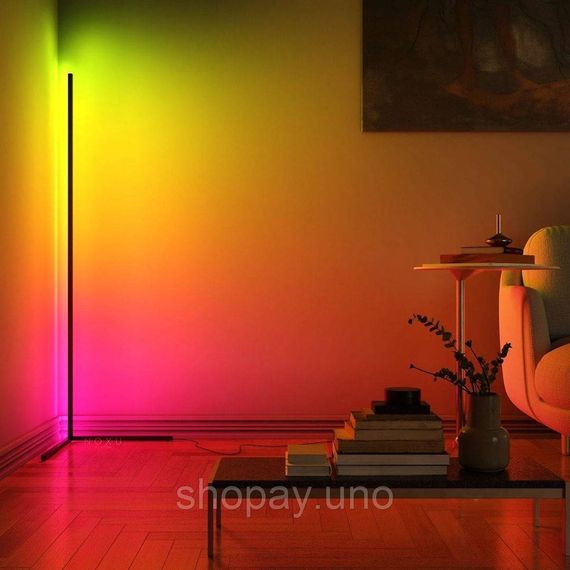 Кутовий LED торшер Ledox Design з пультом та регульованою яскравістю 330 колірних комбінацій | Зображення 6