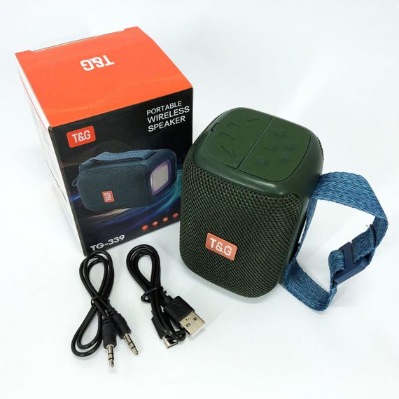 Колонка портативна з радіо блютус TG339, Колонка з rgb світломузикою активна акумуляторна TR-77 | Зображення 1