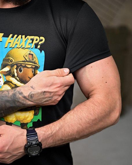 Тактична футболка для відведення поту Де я black ПП7852 | Зображення 4