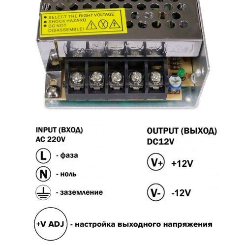 Блок живлення 12 В 100 Вт OEM DC12 100W 8.5а TR-100 | Зображення 2