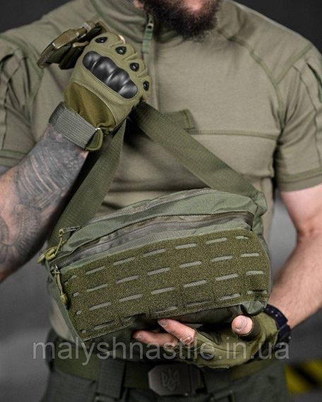 Тактическая сумка поясная OBIO oliva ДЛ6318 | Зображення 5