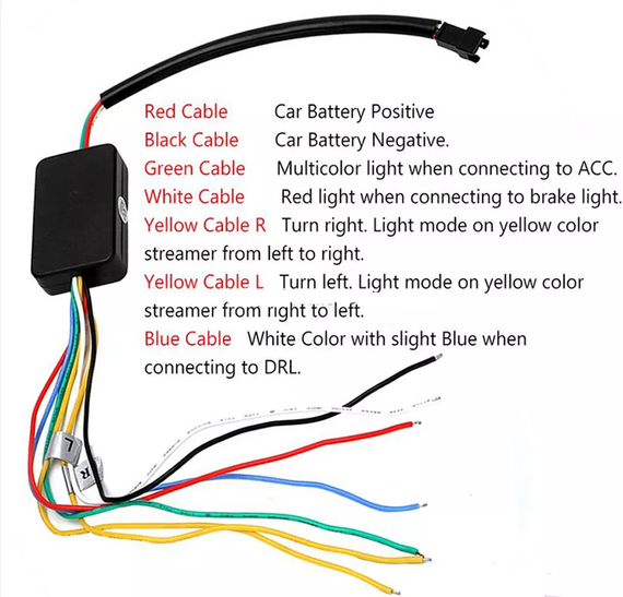 Автомобильная светодиодная ЛЕД подсветка RGB в крышку багажника | Зображення 3