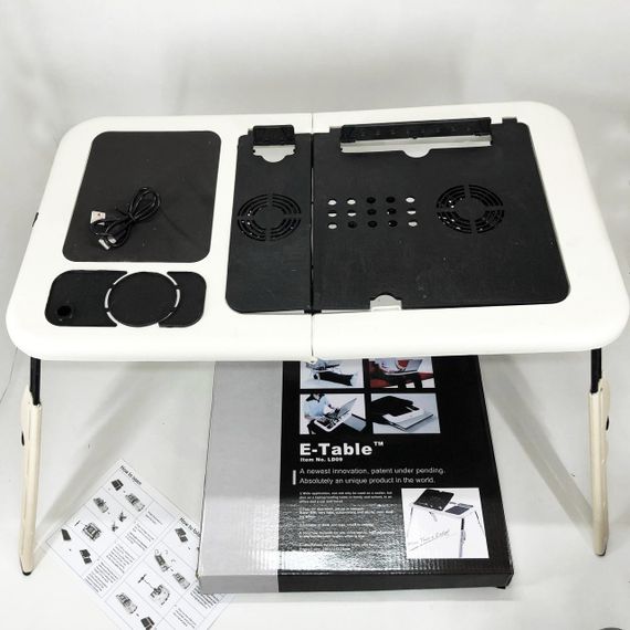 Стильний стіл-трансформер для ноутбука LD-09 E-Table, Підставка для ноутбука з вбудованим кулером IX-20 | Зображення 3