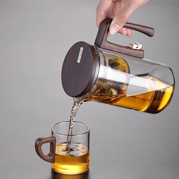 Чайник для заварювання TeaPot D-28 Small pretty waist 720ml Transparent | Зображення 3