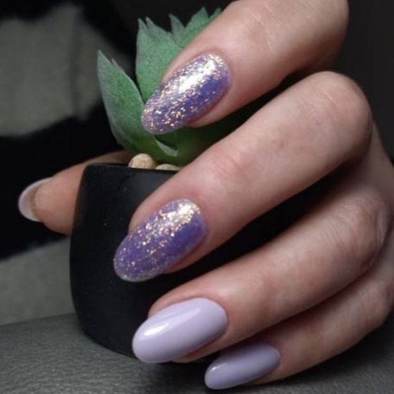 Гель для нарощення Mi YUKI №3 Builder Gel (фіолетовий з пластівцями юккі) 5мл | Зображення 2