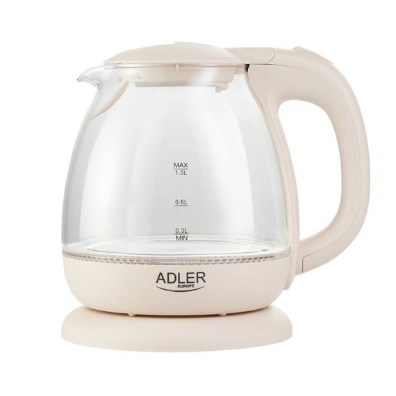 Чайник електричний Adler AD-1283-С 1 л бежевий | Зображення 2