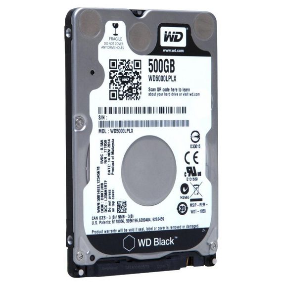 Жорсткий диск для ноутбука 2.5" 500GB WD (WD5000LPLX) | Зображення 1