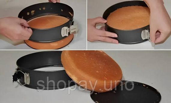Круглі рознімні форми UNIQUE UN-1701 6 шт • Форми для запікання з вуглецевої сталі з антипригарним покриттям | Зображення 4