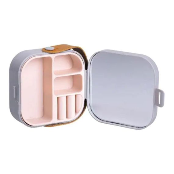 Скринька для прикрас 9×9×3.8 см міні органайзер для ювелірних виробів HP-5-27G | Зображення 2