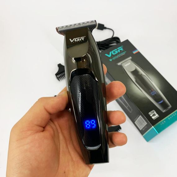 Машинка для стрижки волосся VGR V-070 Тример акумуляторний з USB та індикатором зарядки | Зображення 4