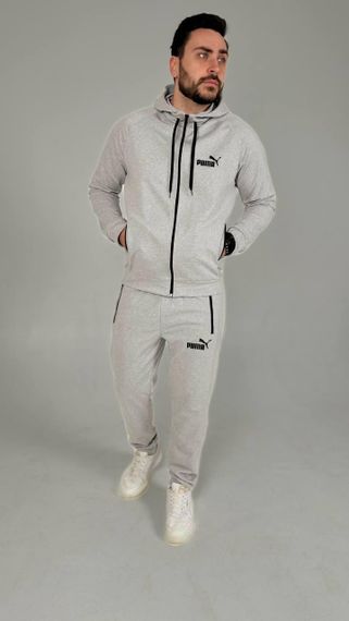 Чоловічий спортивний костюм Puma сірий | Зображення 1