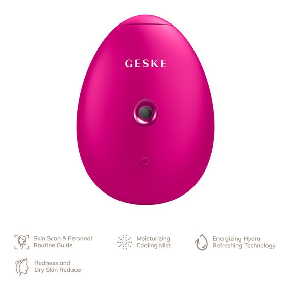 Електронний освіжувач для зволоження обличчя GESKE Facial Hydration Refresher 4в1 magenta | Зображення 1