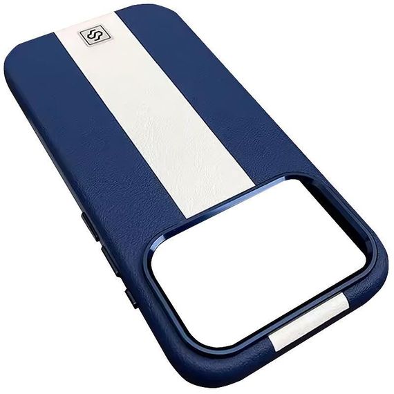 Кожаный чехол Rally with MagSafe для Apple iPhone 17 Pro (6.3") Blue / White | Зображення 1
