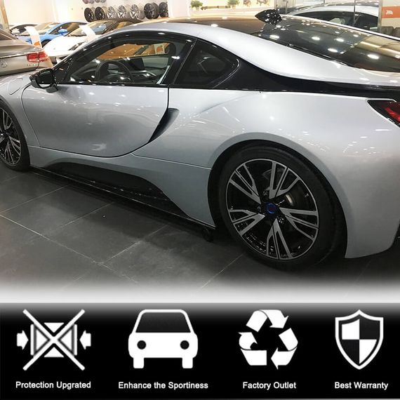 Накладки на пороги (Карбон) для BMW I8 2014-2020 рр | Зображення 2