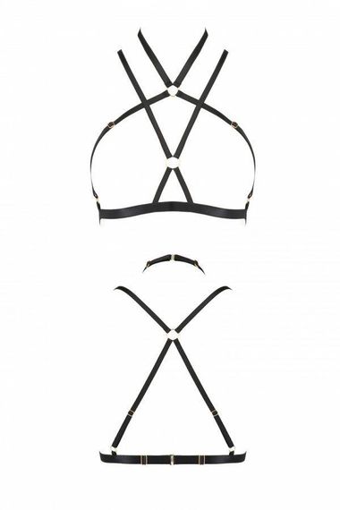 Портупея-стрепи Passion Exclusive KELIS BRA L/XL, black sexstyle